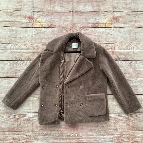 Velvet by Graham & Spencer • Brown Faux Fur Teddy Jacket - Women’s Size Large - Picture 13 of 16